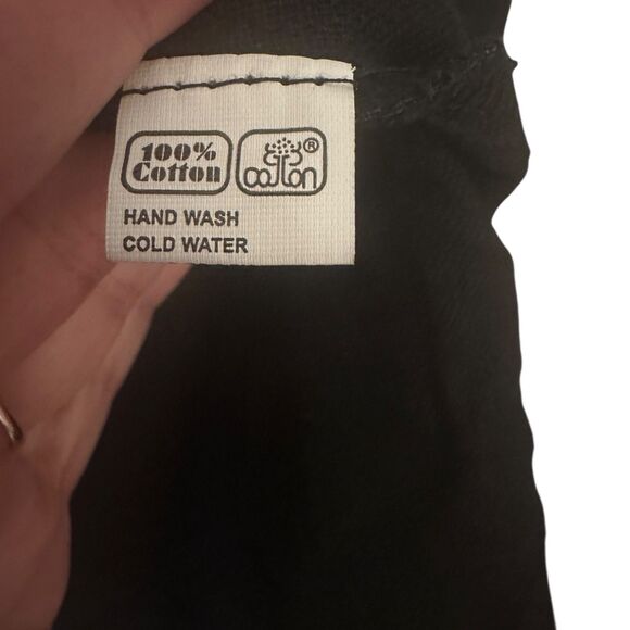 Cupcake International Black and Grey Distressed Cotton Long Sleeve Tunic Size XL - Picture 3 of 7